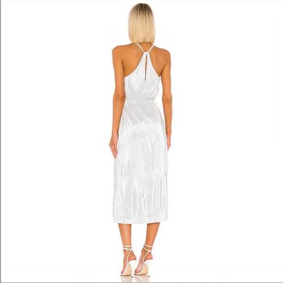 House of Harlow 1960 × REVOLVE Silver Farrah Dress NWT Size Medium - Picture 3 of 3